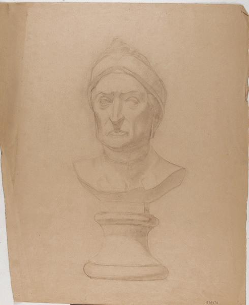 Etude d'après l'antique (Buste d'homme), Georges Mathey, 1er quart 20e siècle
