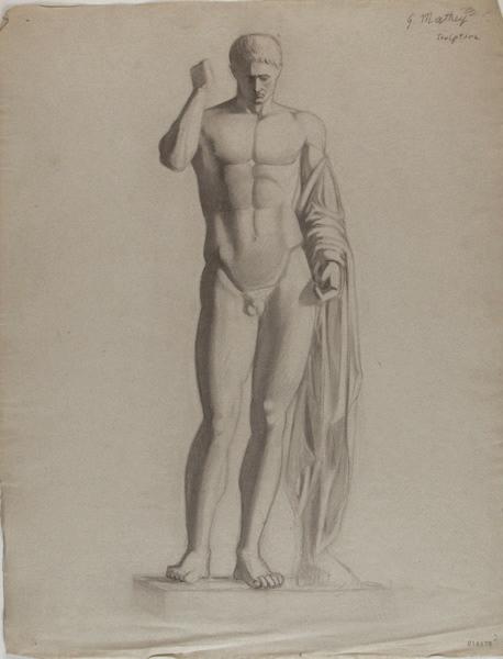 Etude d'après l'antique (Germanicus, Louvre), Georges Mathey, 1er quart 20e siècle