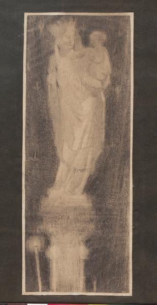 Etude de sculpture (Vierge à l'Enfant), Georges Mathey, 1er quart 20e siècle
