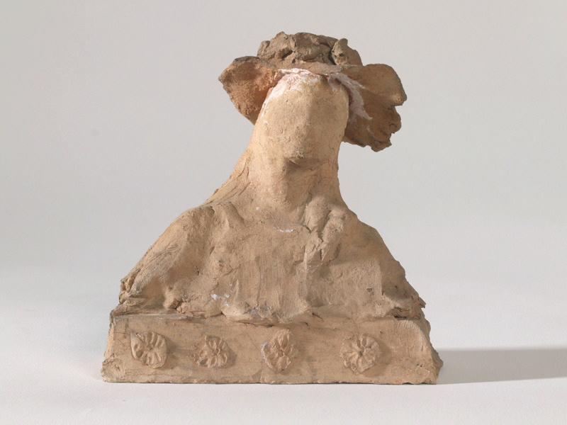 Buste de femme au chapeau fleuri, Georges Mathey, 1er quart 20e siècle