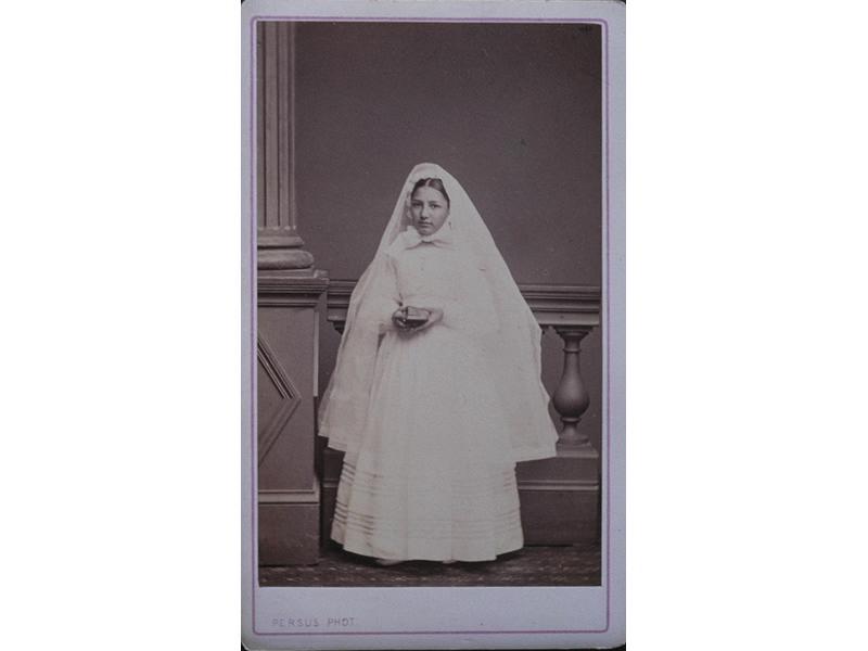 Portrait d'une communiante, Nicolas Claude Persus, 1870-1880