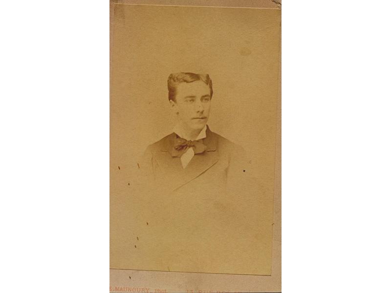 Portrait de jeune homme, Eugène Maunoury, 1875