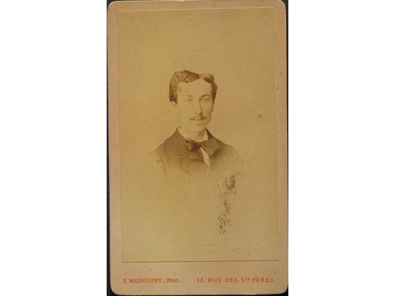 Portrait de jeune homme, Eugène Maunoury, 1875