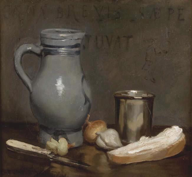 Nature morte, cruche et tartine_0