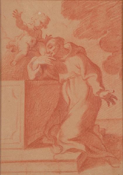 Saint François adorant l'enfant Jésus, Paul Baudry, 18e siècle, 19e siècle