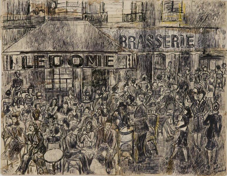 Montparnasse (encre de Chine), Johé Gormand, 1939