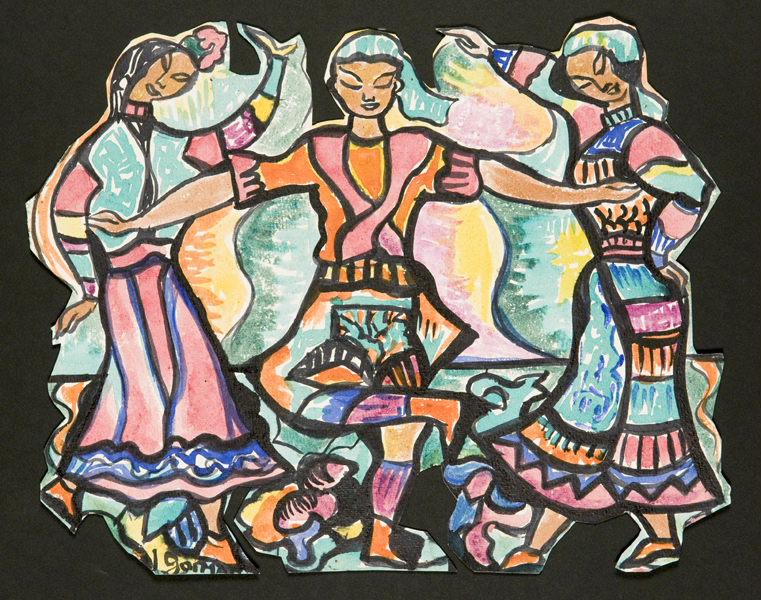 Groupe de danseurs hindous_0