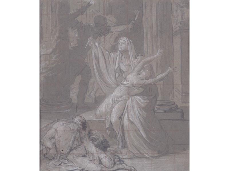 Scène de tragédie, Antoine Rivalz, 4e quart 17e siècle, 1ère moitié 18e siècle