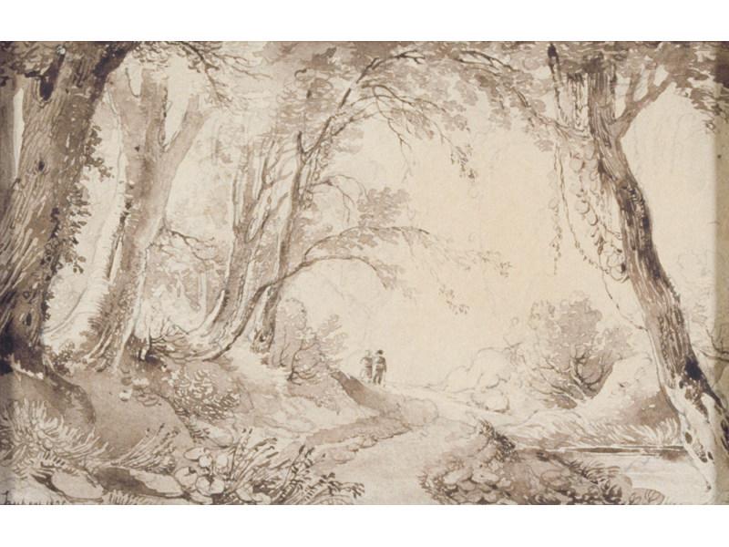 Paysage de sous-bois, Jean-Baptiste Louis Hubert, 1825