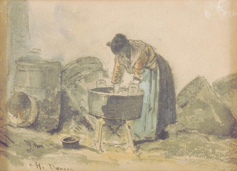 La Lessive, Charles Donzel, 3e quart 19e siècle