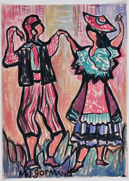 Danse provençale ; Danseurs niçois en costume traditionnel_0
