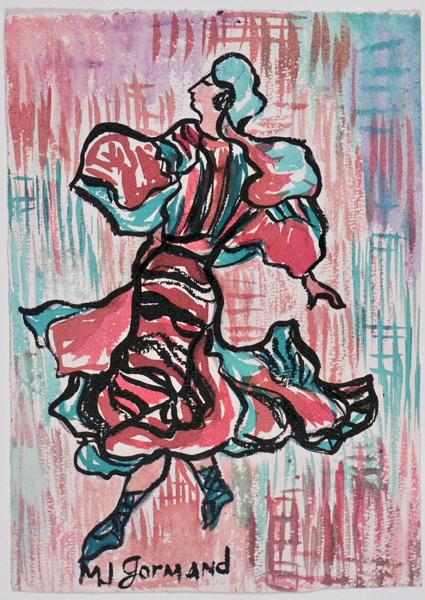 Danseuse (recto) ; Danseuse (verso), Johé Gormand, 1955