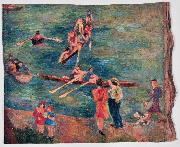 Scène de canotage au Bois de Boulogne_0