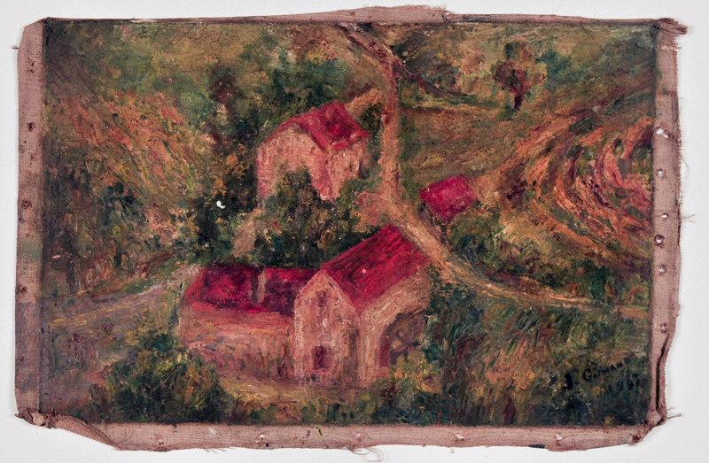 Maisons dans un paysage, Johé Gormand, 2e quart 20e siècle