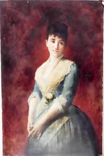 Portrait de Clarisse Lavigne, Edouard Krug, 1888
