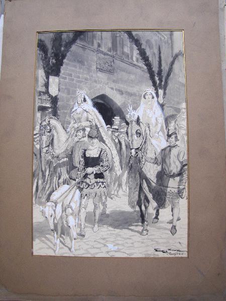 Défilé du millénaire de Cluny, Georges Bertin Scott, 1910