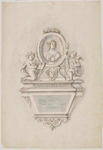 Projet de mausolée (Projet de mausolée de Madame Jacques de Mucie, née Marguerite Vallon), Jean Dubois, 1674