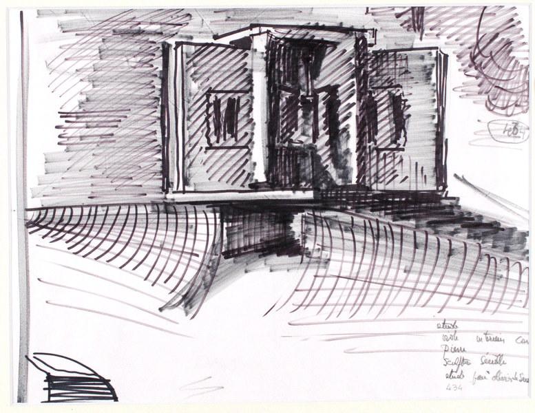 Etude / vide intérieur comblé / pierre / sculpture sérielle / étude pour ' Olivier de Serres ' (Titre inscrit sur l'oeuvre.)_0