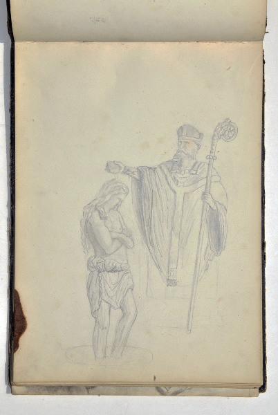 Baptême de Clovis (Recto du feuillet), Gaston Bussière, 4e quart 19e siècle