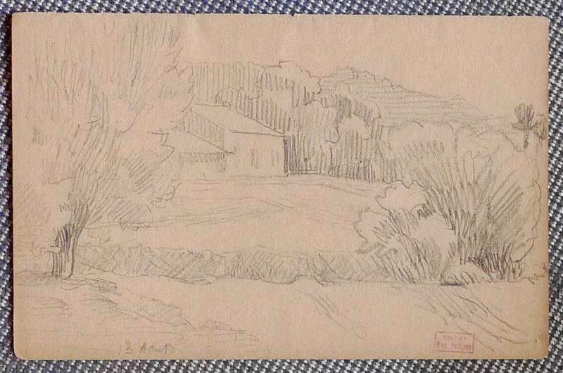 Paysage - 13 août, Hippolyte Petitjean, 1er quart 20e siècle