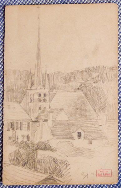 Paysage - 31 juillet, Hippolyte Petitjean, 1er quart 20e siècle