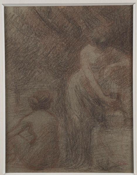 Femmes à la fontaine, Hippolyte Petitjean, 1ère moitié 20e siècle