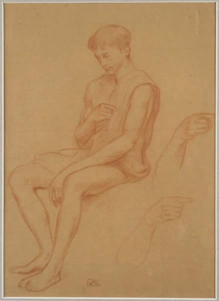 Homme assis, Hippolyte Petitjean, 4e quart 19e siècle, 1er quart 20e siècle