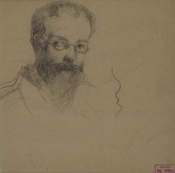 Autoportrait, Hippolyte Petitjean, 3e quart 19e siècle