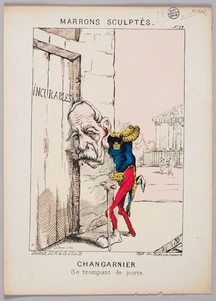 Changarnier se trompant de porte ; Marrons sculptés_0