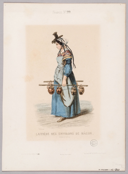 Laitière des environs de Mâcon. Saône-et-Loire, Ferdinand, 19e siècle