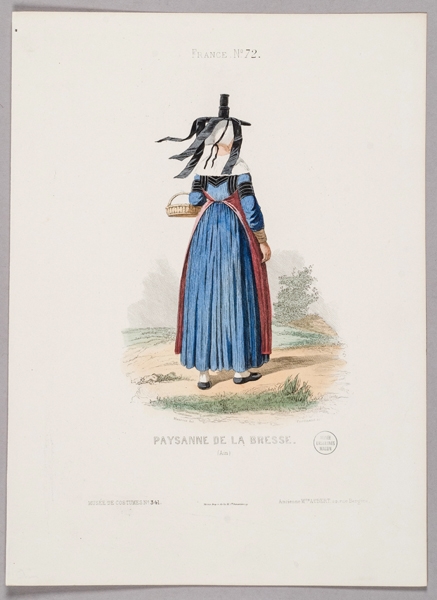 Paysanne de la Bresse (Ain) ; Musée de Costumes, Ferdinand, 19e siècle