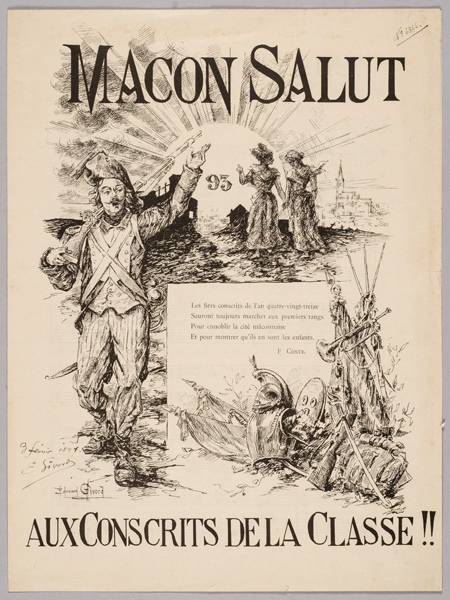 Partition et chant des Conscrits, Mâcon 1893 ; Chanson-marche des Conscrits de la Classe 93_0