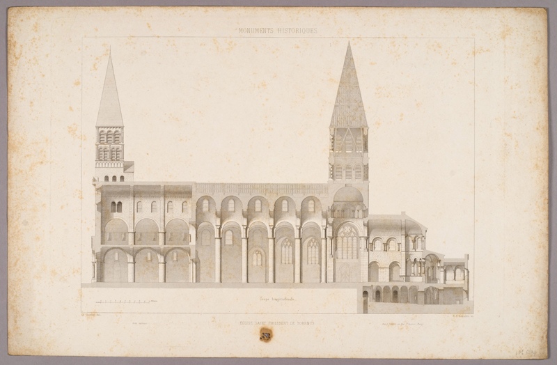 Eglise Saint Philibert, de Tournus, Augustin François Lemaître, 19e siècle