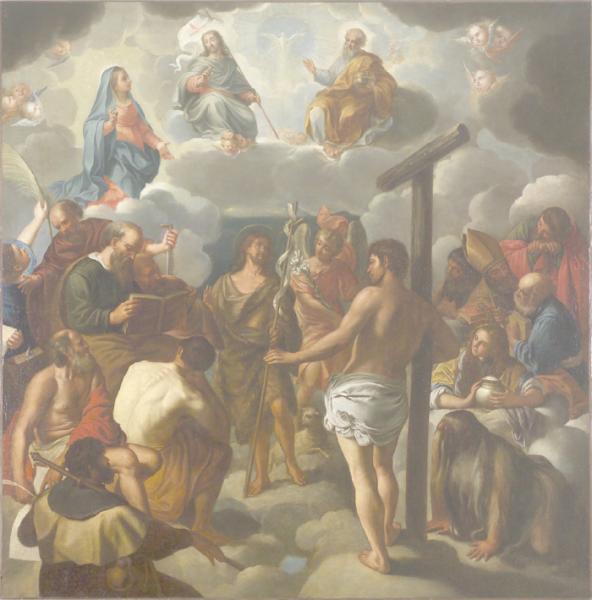 La Vierge intercédant auprès de la Trinité, 17e siècle