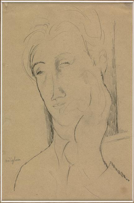 Portrait d'homme, Amadeo Modigliani, 20e siècle