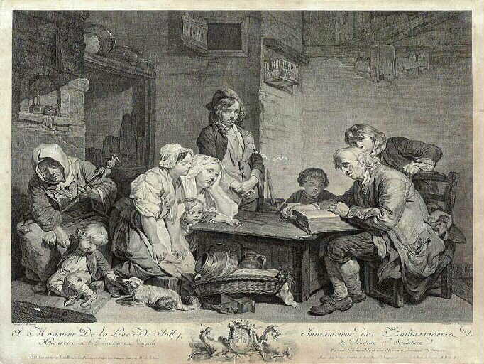 Le Père de famille lisant la Bible_0