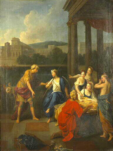 Achille à la cour de Lycomède, Antoine Coypel, 18e siècle