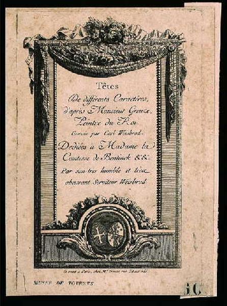 Têtes de différents caractères, Jean-Baptiste Greuze, 1780 avant