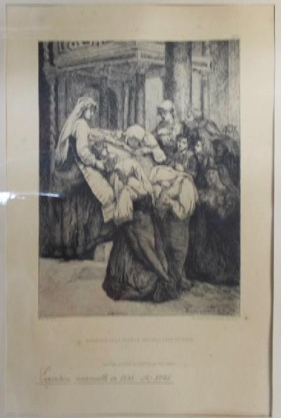 Adoration de la croix le Vendredi-Saint en Italie, Amédée Guerard, 1855