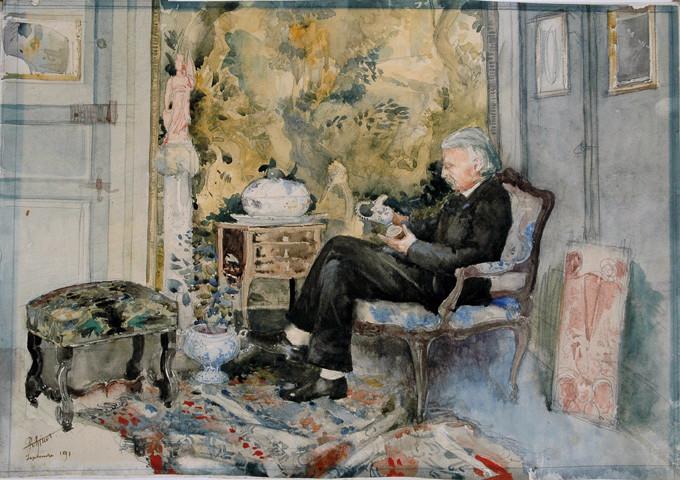 Un amateur de faïence, René Binet, 1891