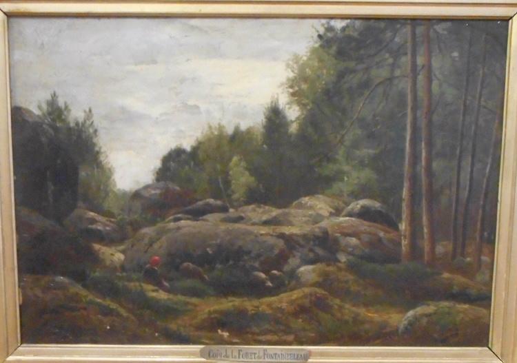 Un coin de la forêt de Fontainebleau, Jean Ferdinand Chaigneau, 1860-1892