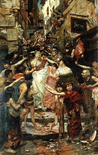 Vitellius traîné dans les rues de Rome — Georges Rochegrosse
