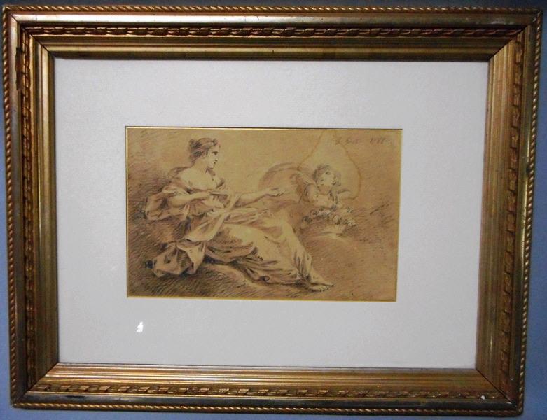 Flore et l'Amour, Jean-Baptiste Huet, 1788