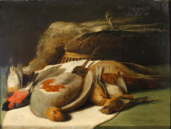Nature morte au gibier (titre factice), Willem Van Aelst, 2e moitié 17e siècle