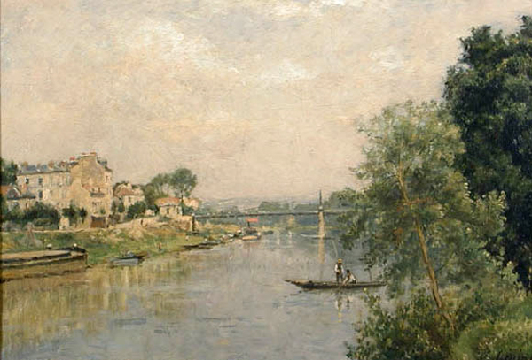 Le Pont de Villeneuve-la-Garenne, Stanislas Lépine, 2e moitié 19e siècle