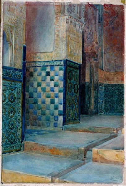 L'Alhambra de Grenade, René Binet, 4e quart 19e siècle, 1er quart 20e siècle