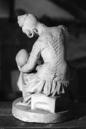 La jeune Mère ; Sujet familier (titre au Salon de 1833), Jacques Augustin Dieudonne, 1ère moitié 19e siècle