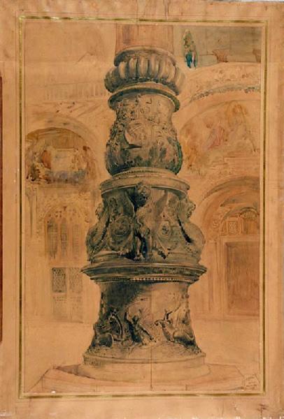 Venise, pied d'un mât, René Binet, 1894