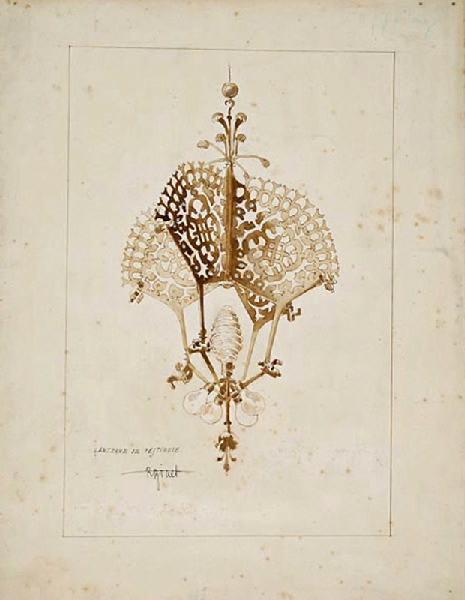Lanterne de vestibule, René Binet, 4e quart 19e siècle, 1er quart 20e siècle