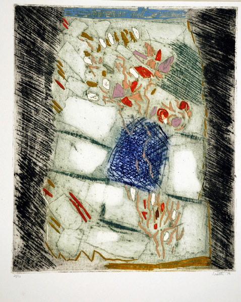 Des fleurs au balcon, Marc Antoine Louttre, 1990